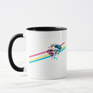 Taza Rayas del arco iris de Supergirl