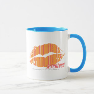 Taza Rayas finas anaranjadas