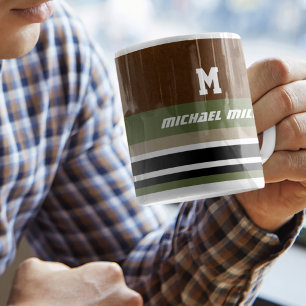 Taza Rayas modernas con el nombre de estilo