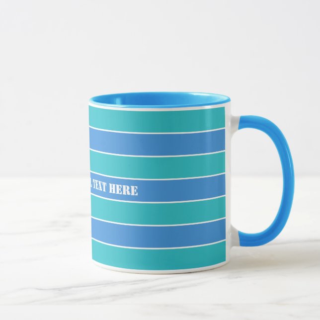 Taza Rayas Patrones personalizados (Derecha)