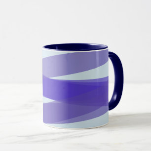 Taza Rayas púrpuras de solapamiento moderno