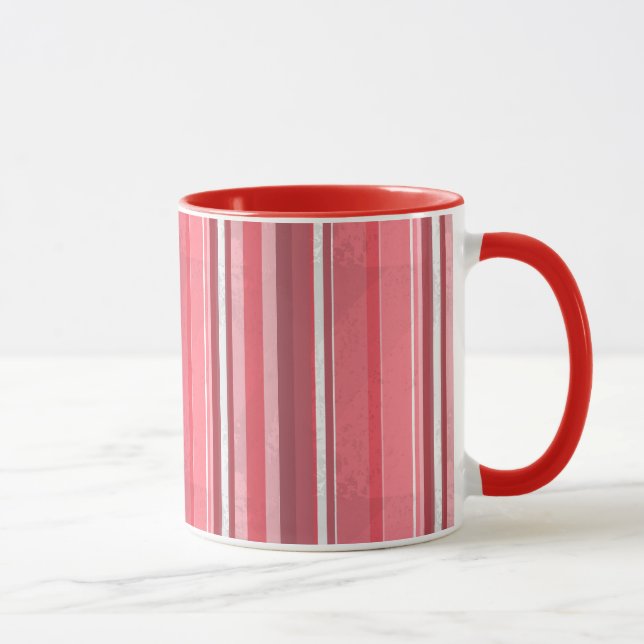 Taza Rayas rosadas y agudas (Derecha)
