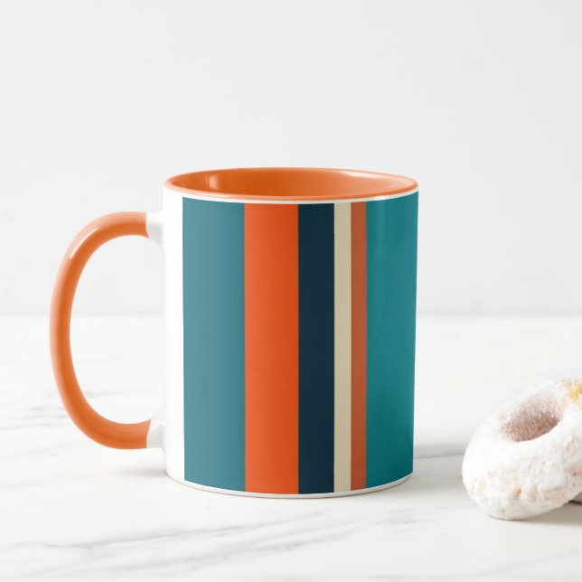 Taza Rayas suroeste 29 (Con donut)
