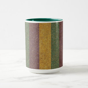 Taza Rayas vintage de Mardi Gras