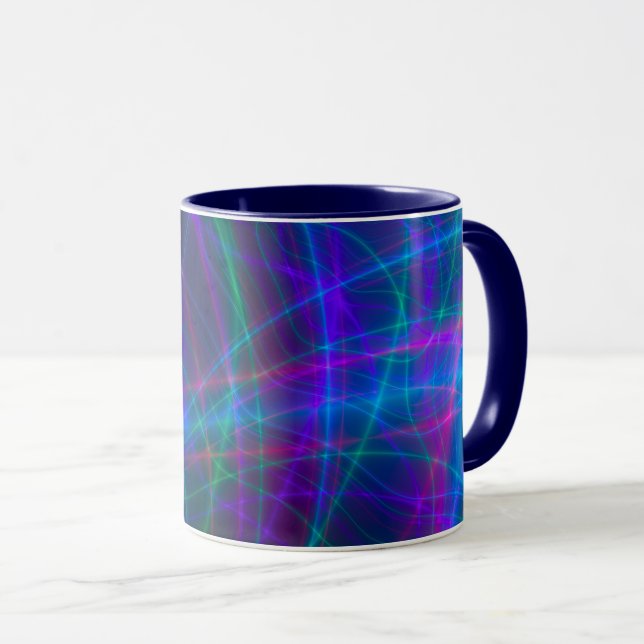 Taza Rayos multicolores brillantes (Anverso derecho)