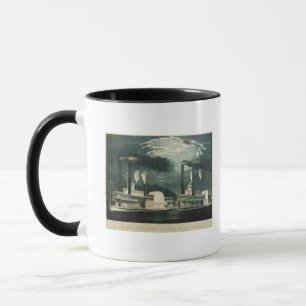 Taza Raza de medianoche en el Mississippi, 1875