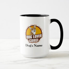 Taza Raza de perro de Corgi, amante de los perros, pers