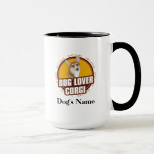 Taza Raza de perro de Corgi, amante de los perros, pers
