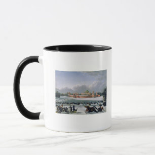 Taza Raza del trineo en el parque de Petrovsky en Mosc