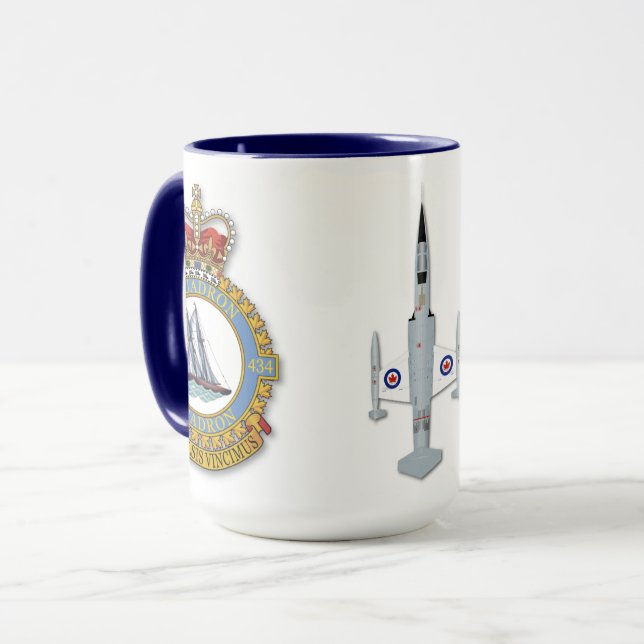 Taza RCAF 434 Escuadrón/3 ala CF-104 Mug (Anverso izquierdo)