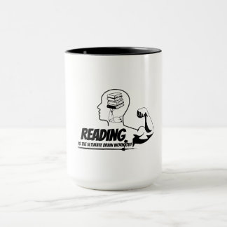 Taza Reading = Brain Gains Mug