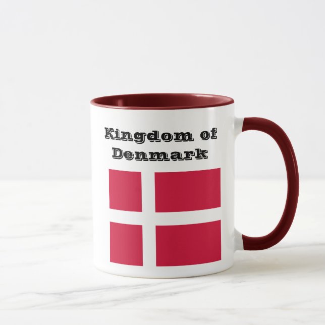 Taza real de Denmark*/taza de Kongeriget Danmark (Derecha)
