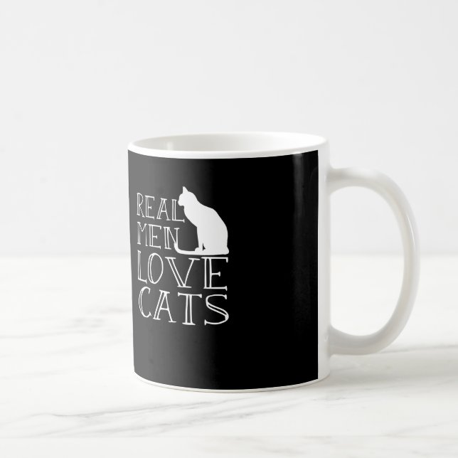 Taza real de los gatos del amor de los hombres (Derecha)