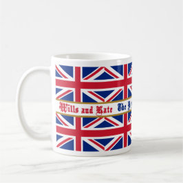 Taza real de Union Jack del recuerdo de la boda