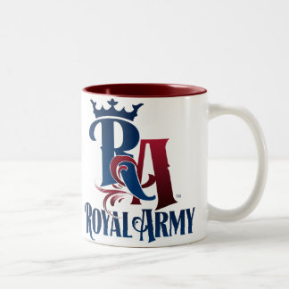 Taza real del emblema del ejército