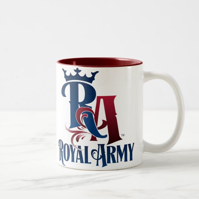 Taza real del emblema del ejército (Derecha)