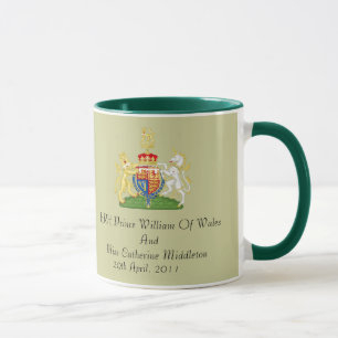 Taza real del recuerdo del escudo de armas de la