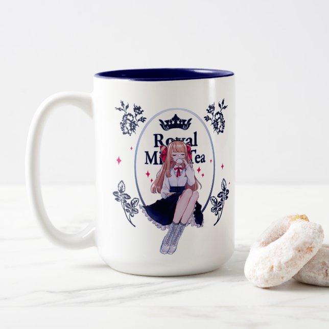 Taza real del té de la leche (Con donut)