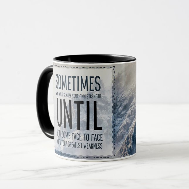Taza Realiza tu propia fuerza (Anverso izquierdo)