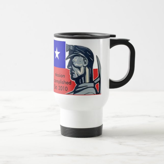 taza realizada de la misión de los mineros del (Derecha)