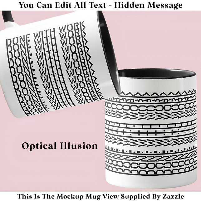 Taza Realizado Con Trabajo Oculto Mensaje 120B Jubilaci (Subido por el creador)