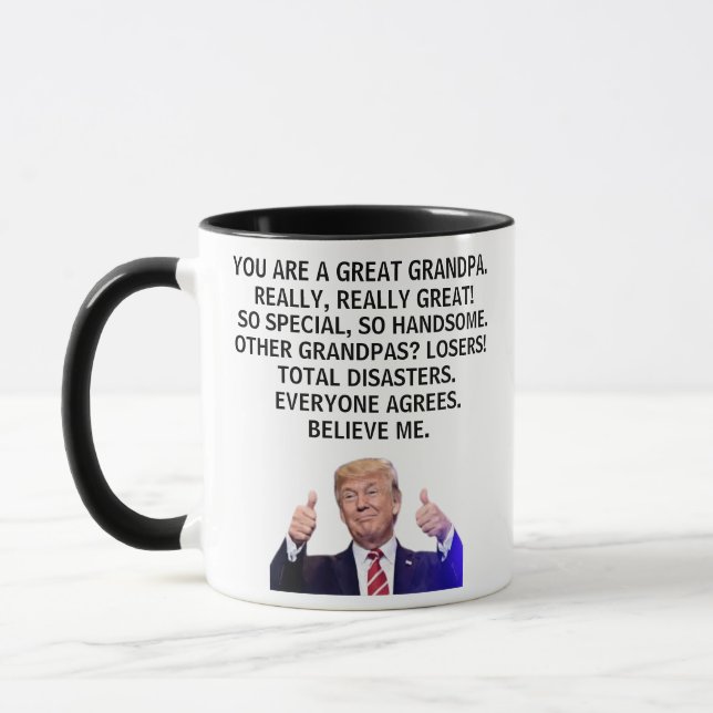 Taza Realmente eres un gran abuelo, Trump (Izquierda)