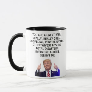 Taza Realmente eres un gran Wiferely, Trump