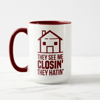 Taza Realtor Personalizado Gag de Cierre Me Ven