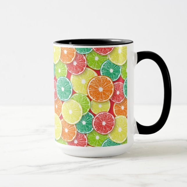 Taza Rebajas de cítricos pop art 2 (Derecha)