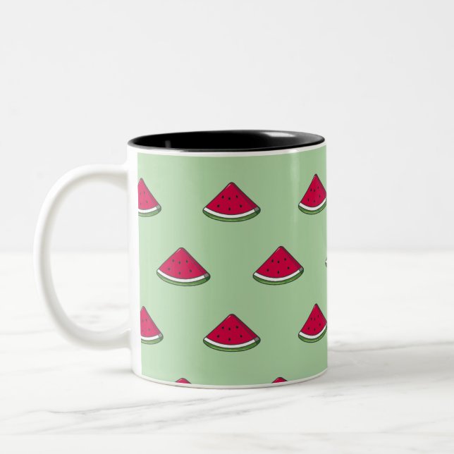 Taza rebana de sandia kawaii (Izquierda)