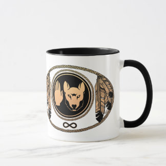 Taza Rebellion Cup Wolf Nativo Art Metis Coffee Mugs
