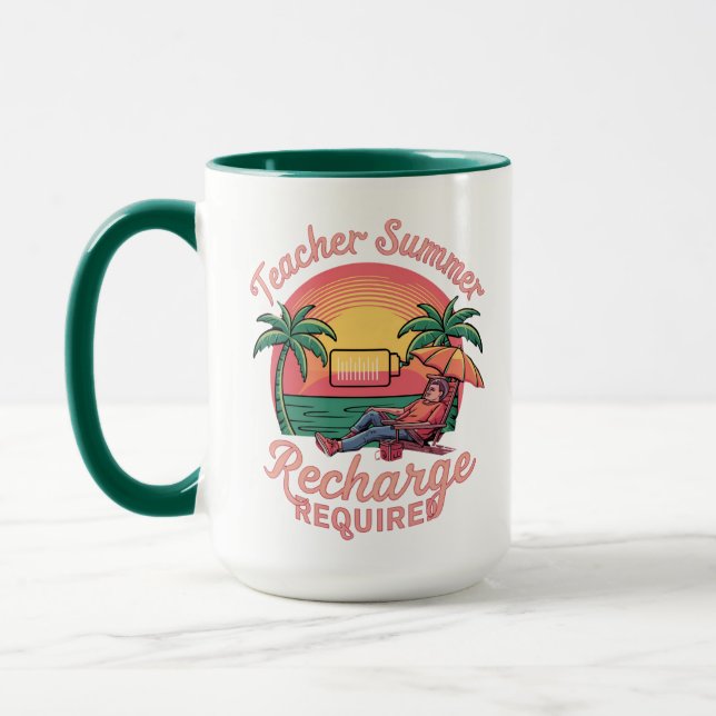 Taza Recarga de verano del profesor requerida último dí (Izquierda)