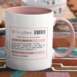 Taza Receta de café/té divertida personalizada