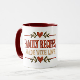 Taza Recetas Familiares, Hechas Con Amor