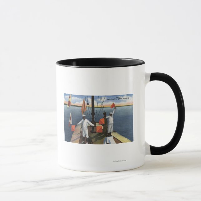 Taza Reclutas aprendiendo señalización de semáforos - M (Derecha)