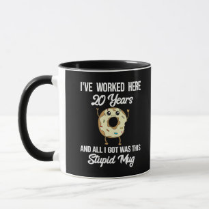Taza Reconocimiento de aniversario de trabajo de 20 año