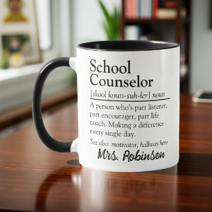 Taza Reconocimiento por definición de consejero escolar