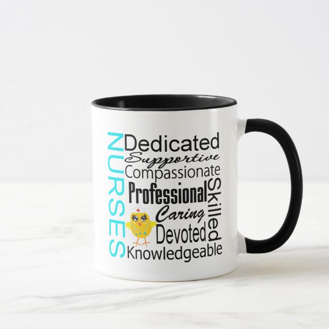 Taza Reconozca a una enfermera:  Collage del (Derecha)