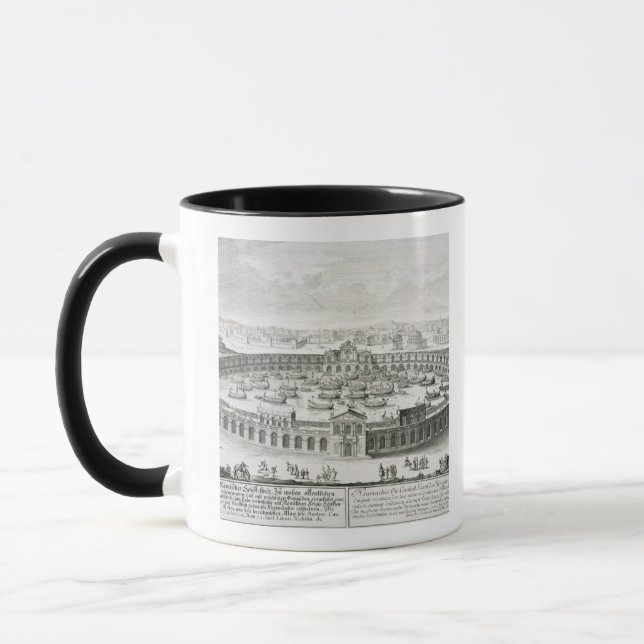 Taza Reconstrucción de una batalla naval romana, de (Izquierda)