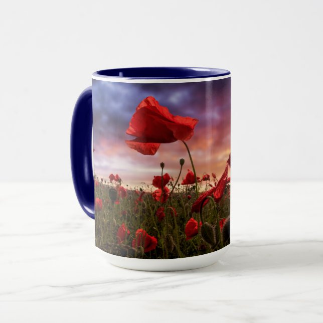 Taza Recordar el campo del | de amapolas (Anverso izquierdo)