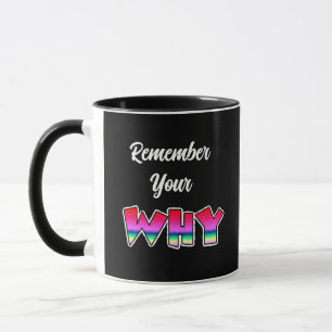 Taza Recordar por qué Mugre Inspiradora