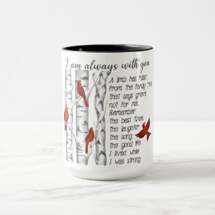 Taza Recordatorio/Bereavement/Cardinal