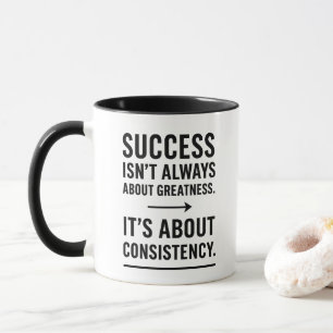 Taza Recordatorios diarios motivacionales de la tipogra
