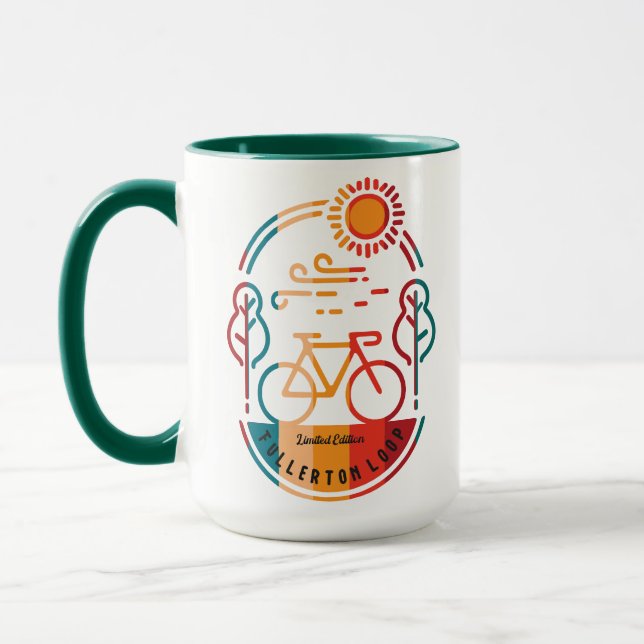 Taza Recorrido de ciclismo Retro Fullerton Loop (Izquierda)