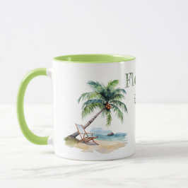 Taza Recorrido por la playa de Watercolor Florida