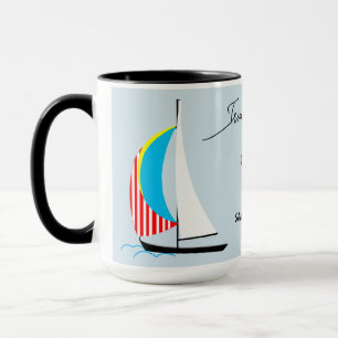 Taza Recortar tus velas Personalizado barco de vela