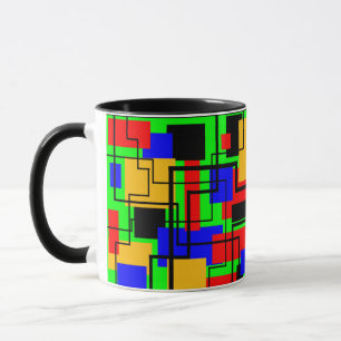 Taza Rectángulos y líneas Bauhaus