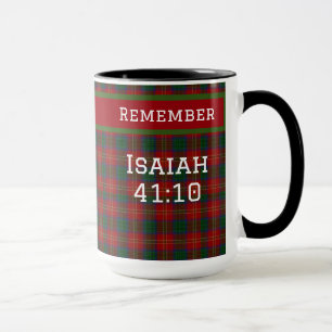 Taza Recuerda Isaías 41:10 Sé intrépido Fe cristiana