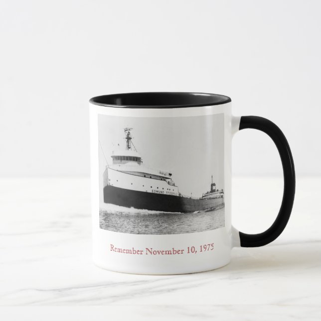 Taza Recuerde: La hazaña de Edmund Fitzgerald. Nombres (Derecha)