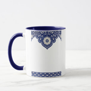 Taza Recuerdo de Estambul Turquía diseño turquesa azul